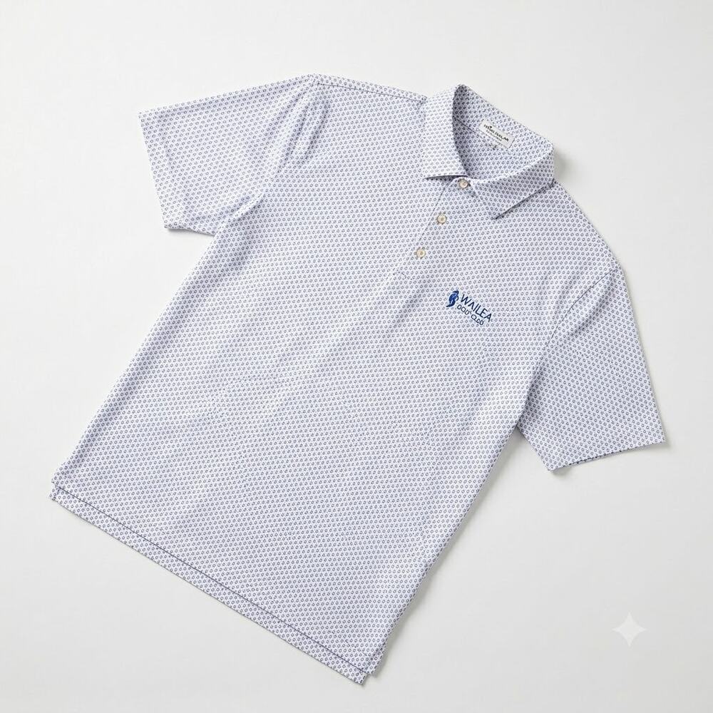 PETER MILLAR Summer Comfort Polo Anchors Wailea Golf Club Maui Hawaii Mens Large